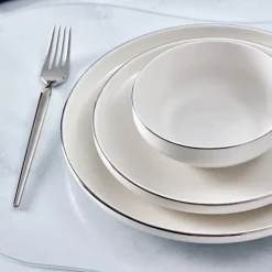 Karaca Streamline New Saturn V2 Platin Geschirrset für 6 Personen, 24-teilig Platın Best