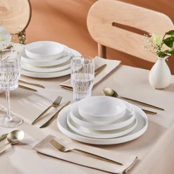 Karaca Streamline New Saturn Weiß 24-teiliges Tafelservice, 6 Personen Beyaz Best