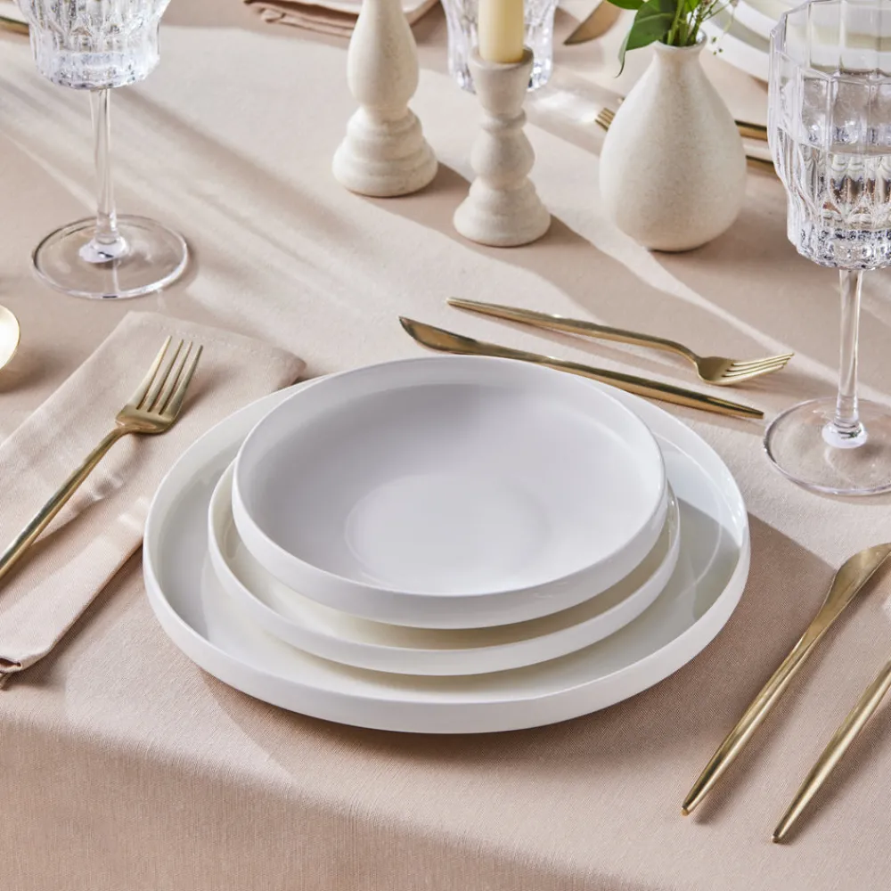 Karaca Streamline New Saturn Weiß 24-teiliges Tafelservice, 6 Personen Beyaz Best