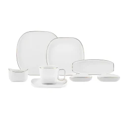 Karaca Streamline Plato 28 Teile für 6 Personen Frühstücks-/Service-Set Gold Best