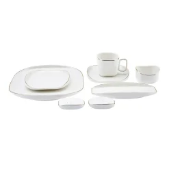 Karaca Streamline Plato 28 Teile für 6 Personen Frühstücks-/Service-Set Gold Best