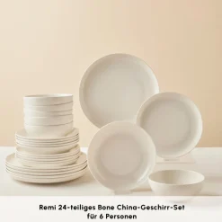 Karaca Streamline Remi 24-teiliges Tafelservice für 6 Personen Beyaz Sale