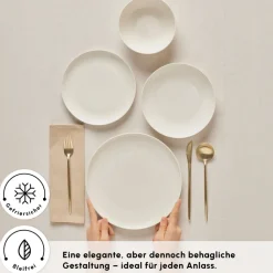 Karaca Streamline Remi 24-teiliges Tafelservice für 6 Personen Beyaz Sale