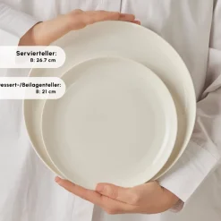 Karaca Streamline Remi 24-teiliges Tafelservice für 6 Personen Beyaz Sale