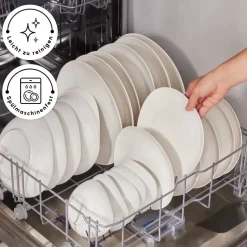 Karaca Streamline Rubicon 24-teiliges Tafelset für 6 Personen, Weiß Multıfarben