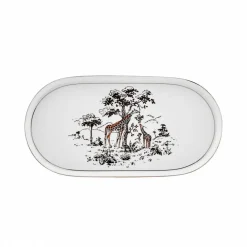 Karaca Streamline Safari New Generation Bone Geschirrset, 59 Teilig, 12 Personen Multıfarben New