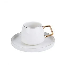 Karaca Streamline Saturn Kaffeetassen-Set für 6 Personen Gold