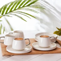 Karaca Streamline Saturn Platinum 6 Personen Kaffeetasse Set Platın Sale
