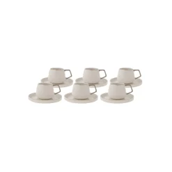 Karaca Streamline Saturn Platinum 6 Personen Kaffeetasse Set Platın Sale