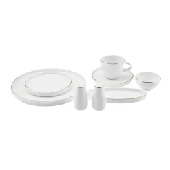 Karaca Streamline Sunset 28 Teilig Frühstücksset und Servierschalen für 6 Personen Gold Outlet