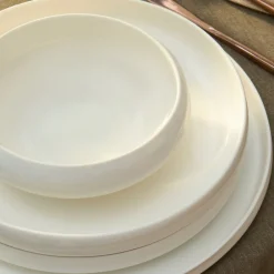 Karaca Streamline Sunset Geschirrset für 4 Personen, 21-teilig Weıß01 Best