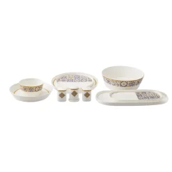 Karaca Streamline Ventura New Generation Bone 59 Teilig Geschirrset für 12 Personen Multıfarben Clearance