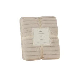 Karaca Stripe Sherpa Graue Decke 130x150 Açık Gri