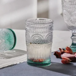 Karaca Sunflower Getränke Glas, Grün Grün01 Online