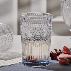 Karaca Sunflower Getränke Glas, Blau Blau01 Sale
