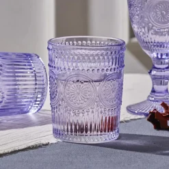 Karaca Sunflower Wasserglas Lila Mor Online