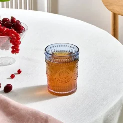 Karaca Sunflower Wasserglas 250 ml, Blau Rosa Blau01 Online