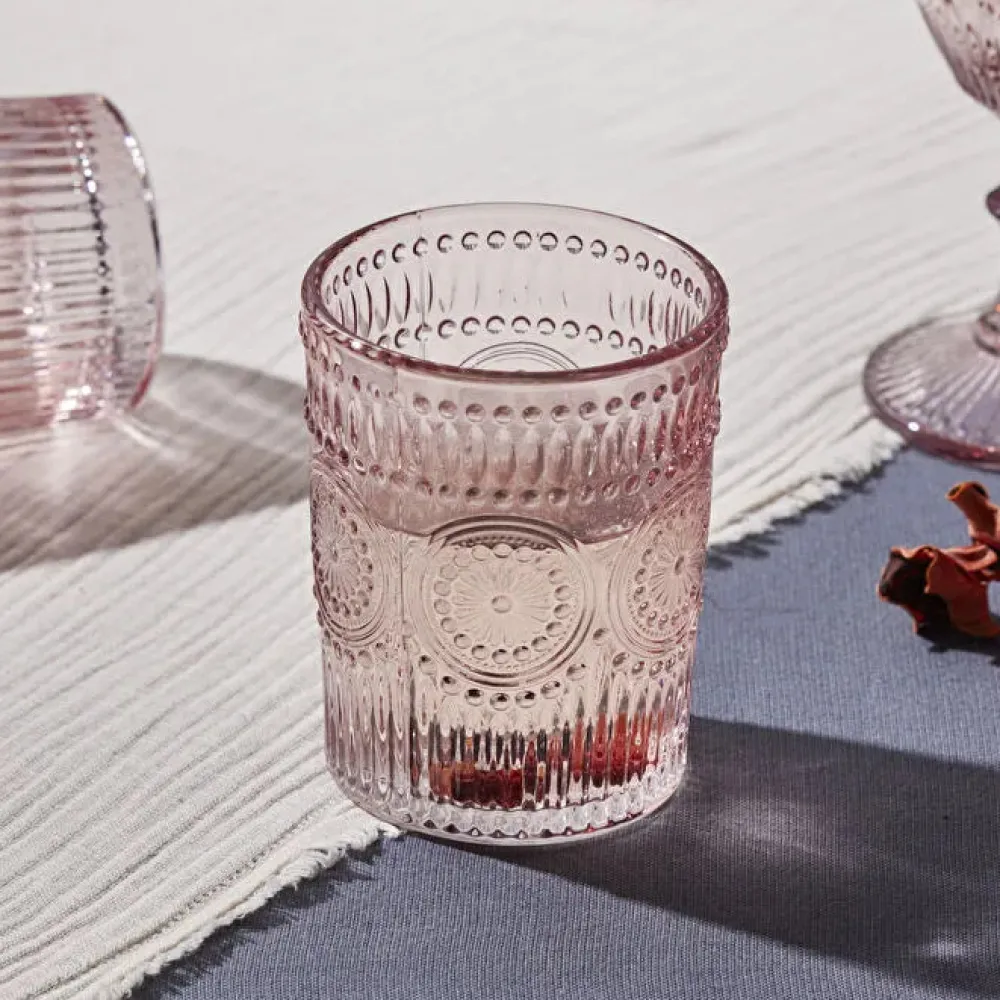 Karaca Sunflower Wasserglas Rosa Pembe Best