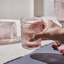 Karaca Sunflower Wasserglas Rosa Pembe Best