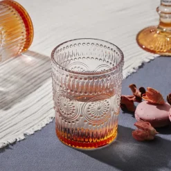 Karaca Sunflower Wasserglas, Orange Orange01 Discount