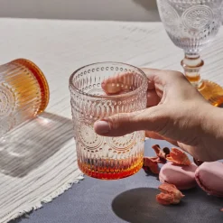 Karaca Sunflower Wasserglas, Orange Orange01 Discount