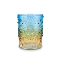 Karaca Sunflower Wasserglas 250 ml, Blau Gelb Sale