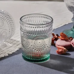 Karaca Sunflower Wasserglas, Grün Grün01 Discount