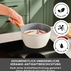 Karaca Swiss Crystal 18 Cm Induktions Milchkännchen, Creme Creme01 Discount