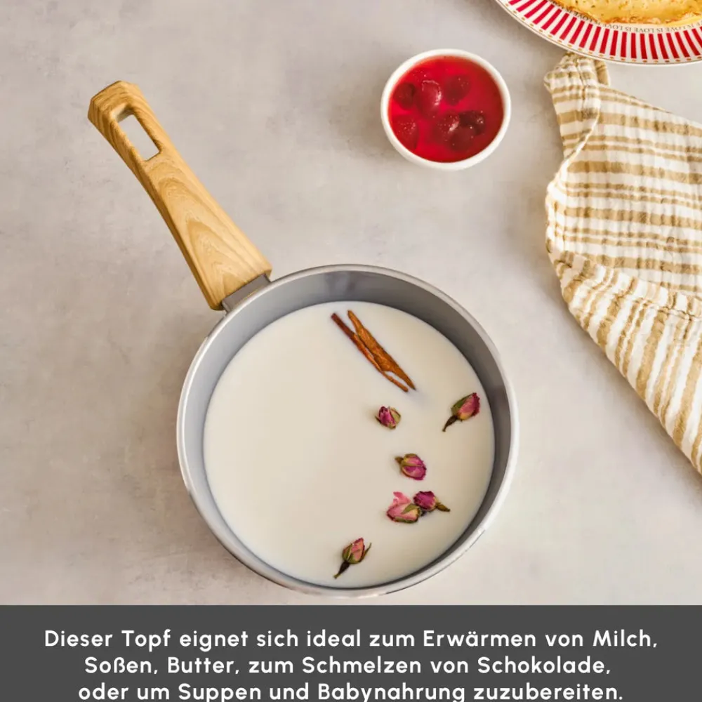 Karaca Swiss Crystal 18 Cm Induktions Milchkännchen, Creme Creme01 Discount