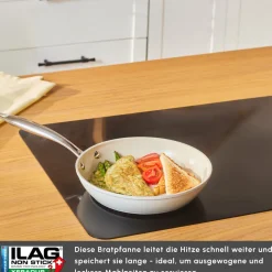 Karaca Swiss Crystal Almond Cream Pfanne mit Edelstahlgriff 22 cm Creme01 Discount