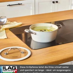 Karaca Swiss Crystal Almond Cream Stielkasserolle 20 cm Creme01 Sale