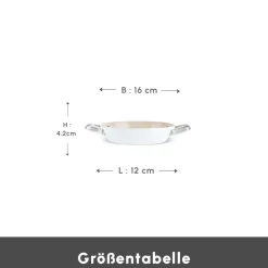Karaca Swiss Crystal Almond Cream Handle Flache Kasserolle 16 cm Creme01 Sale