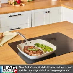 Karaca Swiss Crystal Almond Cream Stielgrill 28 cm Creme01 Sale