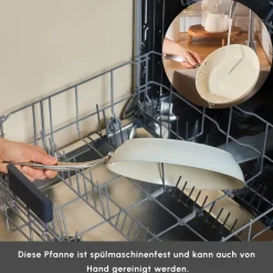 Karaca Swiss Crystal Almond Cream Stielgrill 28 cm Creme01 Sale