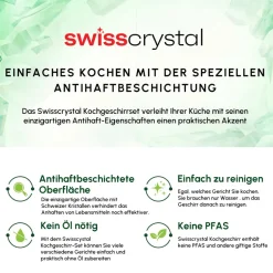 Karaca Swiss Crystal Induktions Kochtopf Creamy, 20 cm Best