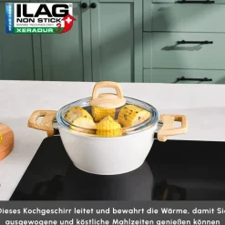 Karaca Swiss Crystal Induktions Kochtopf Creamy, 20 cm Best