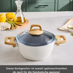 Karaca Swiss Crystal Induktions Kochtopf Creamy, 20 cm Best