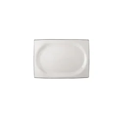 Karaca Talia Cream 60-teiliges Tafelservice für 12 Personen Platin Eckig Platın