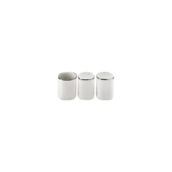 Karaca Talia Cream 60-teiliges Tafelservice für 12 Personen Platin Eckig Platın