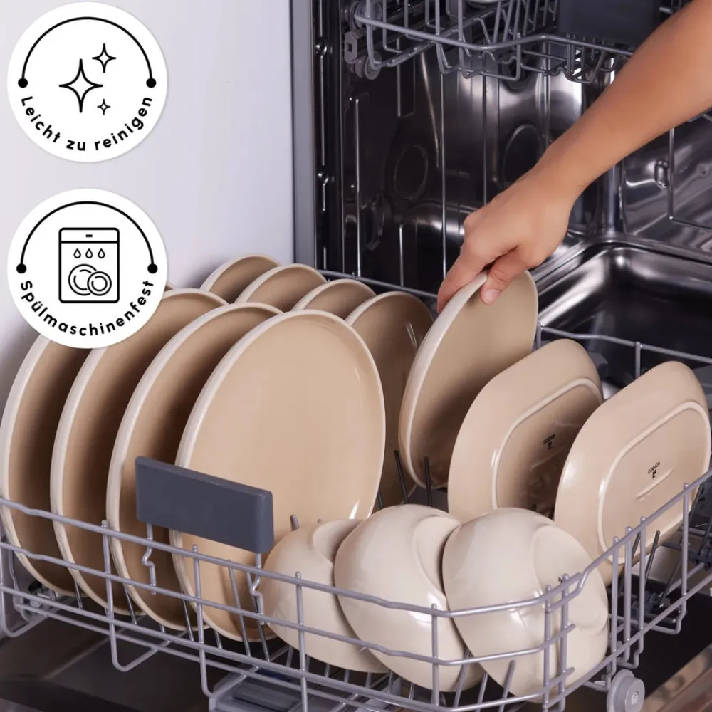 Karaca Terra 36-Teiliges 8-Personen Geschirrset Creme Creme01 Online
