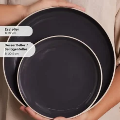 Karaca Terra 36-Teiliges 8-Personen Geschirrset Anthrazit Anthracıt01 Sale