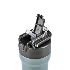 Karaca Thermosteel Camping 2-in-1 Edelstahl-Thermosflasche 450 ml Khaki Clearance
