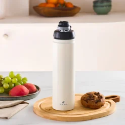 Karaca Thermosteel Earth Auslaufsicherer Edelstahl-Thermos 680 ml Beige New