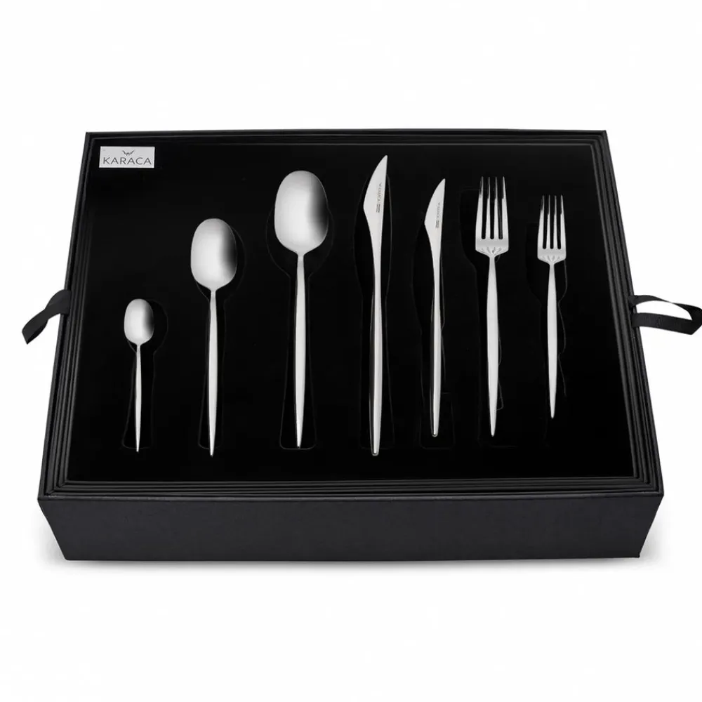 Karaca Thor 316+ 84-teiliges Besteckset für 12 Personen Platın Online