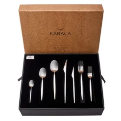 Karaca Thor 316+ 84-teiliges Besteckset für 12 Personen Platın Online