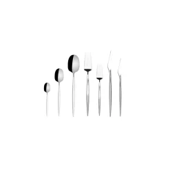 Karaca Thor Tafelbesteck- Set Gabel, Löffel und Messer für 12 Personen, 84- teilig, Elegance mit Box Platın Outlet