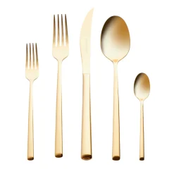 Karaca Tivoli Matte Gold 6-Personen 30-teiliges Besteckset Sale