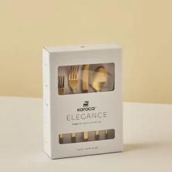 Karaca Tivoli Matte Gold 6-Personen 30-teiliges Besteckset Sale