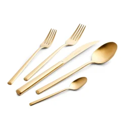 Karaca Tivoli Matte Gold 6-Personen 30-teiliges Besteckset Sale