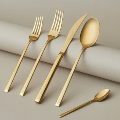 Karaca Tivoli Shiny Gold 6-Personen 30-teiliges Besteckset Outlet